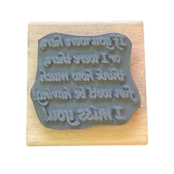 Stampendous Rubber Stamp If You Were Here D70 1994 - Picture 2 of 2